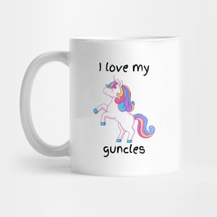 I love my guncles unicorn Mug